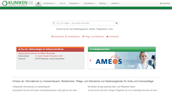 Desktop Screenshot of kliniken.de